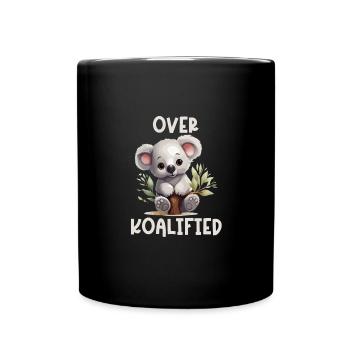 Über Koalified Koala Bear Lover Geburtstag - Tasse einfarbig - Schwarz - Vorne
