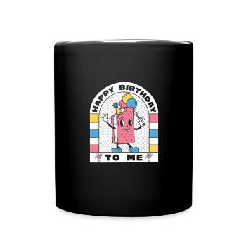 Happy Birthday To Me Eiscreme Party Kinder - Tasse einfarbig - Schwarz - Vorne