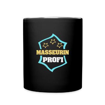 Beruf Masseurin - Tasse einfarbig - Schwarz - Vorne