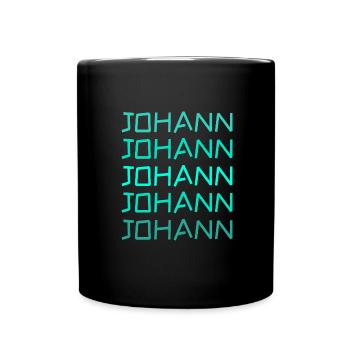 First name Johann - Full Colour Mug - black - Front