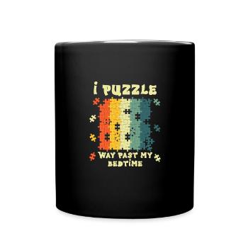 Je suis perplexe bien au-delà de l’heure du coucher - Mug uni - noir - Devant