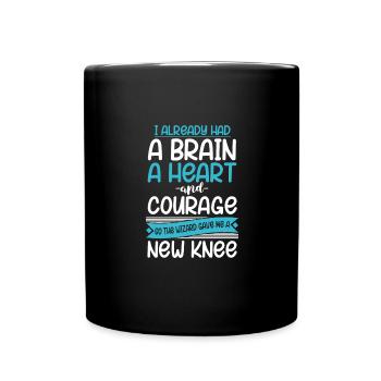 Knee Surgery Recovery Joint Replacement - Full Colour Mug - black - Front