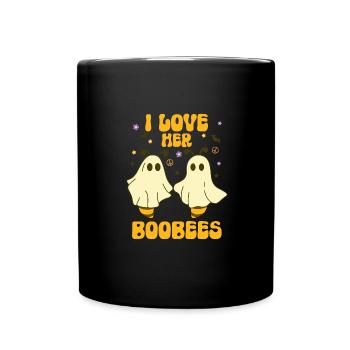 Ich Liebe Ihr Boo Bees Pärchen Halloween Kostüm - Tasse einfarbig - Schwarz - Vorne