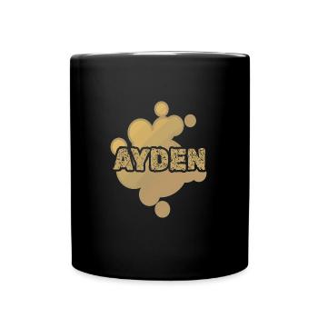 Geschenk für Ayden - Tasse einfarbig - Schwarz - Vorne