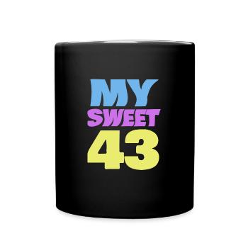 Age 43 - Full Colour Mug - black - Front