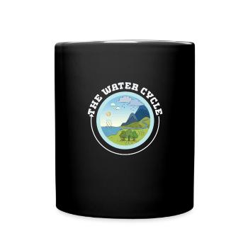 Der Wasserkreislauf - Meterologie Wettervorhersage - Tasse einfarbig - Schwarz - Vorne
