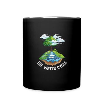Der Wasserkreislauf - Meterologie Wettervorhersage - Tasse einfarbig - Schwarz - Vorne