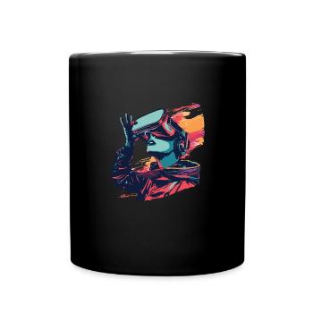 Réalité virtuelle - Immergez-vous dans un - Mug uni - noir - Devant