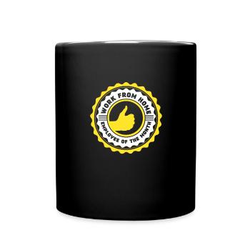 Working From Home - Employee of the Month - Full Colour Mug - black - Front