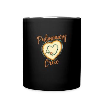 Pulmonary Crew - Respiratory Health - Full Colour Mug - black - Front