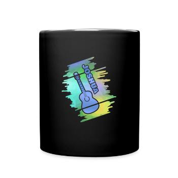 Guitar Joshua - Full Colour Mug - black - Front
