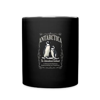 Antarktis - Der Internationale Kontinent - Tasse einfarbig - Schwarz - Vorne