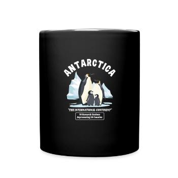 Antarctica - The International Continent - Full Colour Mug - black - Front