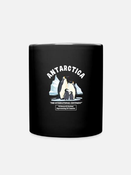 Antarktis - Der Internationale Kontinent - Tasse einfarbig - Schwarz