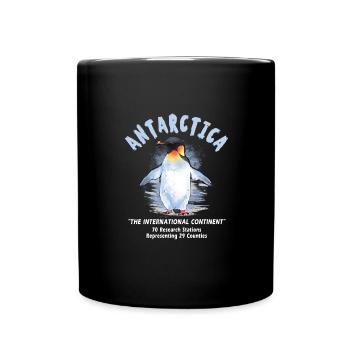 Antarctique - Le continent international - Mug uni - noir - Devant