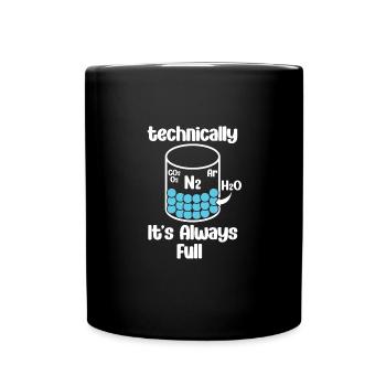 Technically, it's always crowded - - Full Colour Mug - black - Front