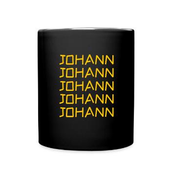 Prénom Johann - Mug uni - noir - Devant