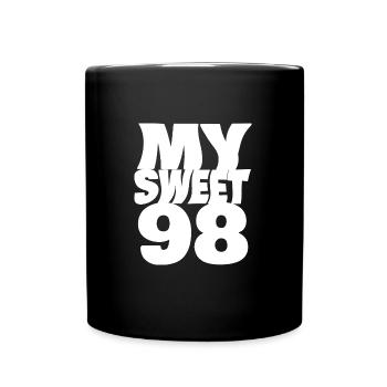Birthday 98 - Full Colour Mug - black - Front