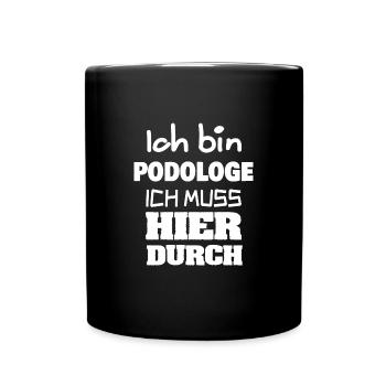 La profession de podiatre - Mug uni - noir - Devant