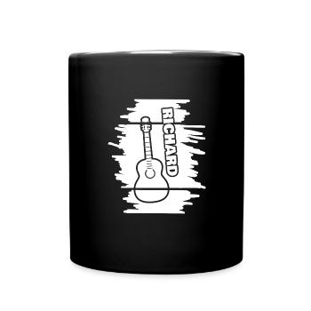 Guitar Richard - Tasse einfarbig - Schwarz - Vorne