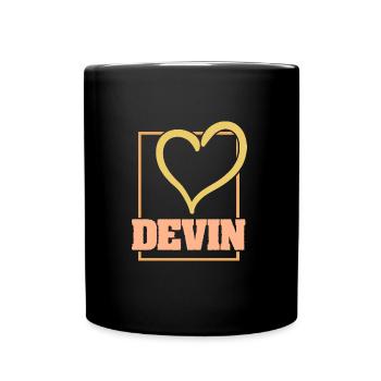 Gift for Devin - Full Colour Mug - black - Front