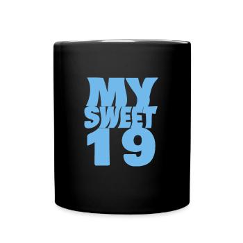 19 - Full Colour Mug - black - Front