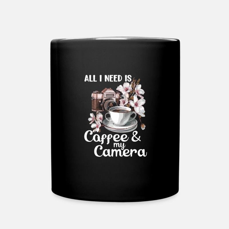 All I need is coffee - Full Colour Mug - black