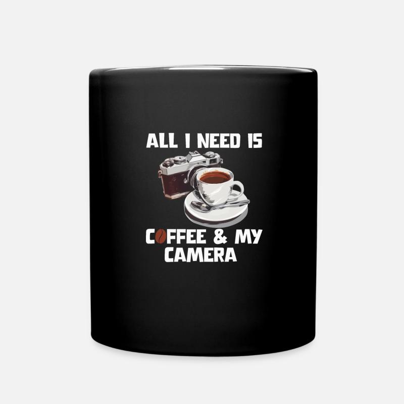 All I need is coffee - Full Colour Mug - black