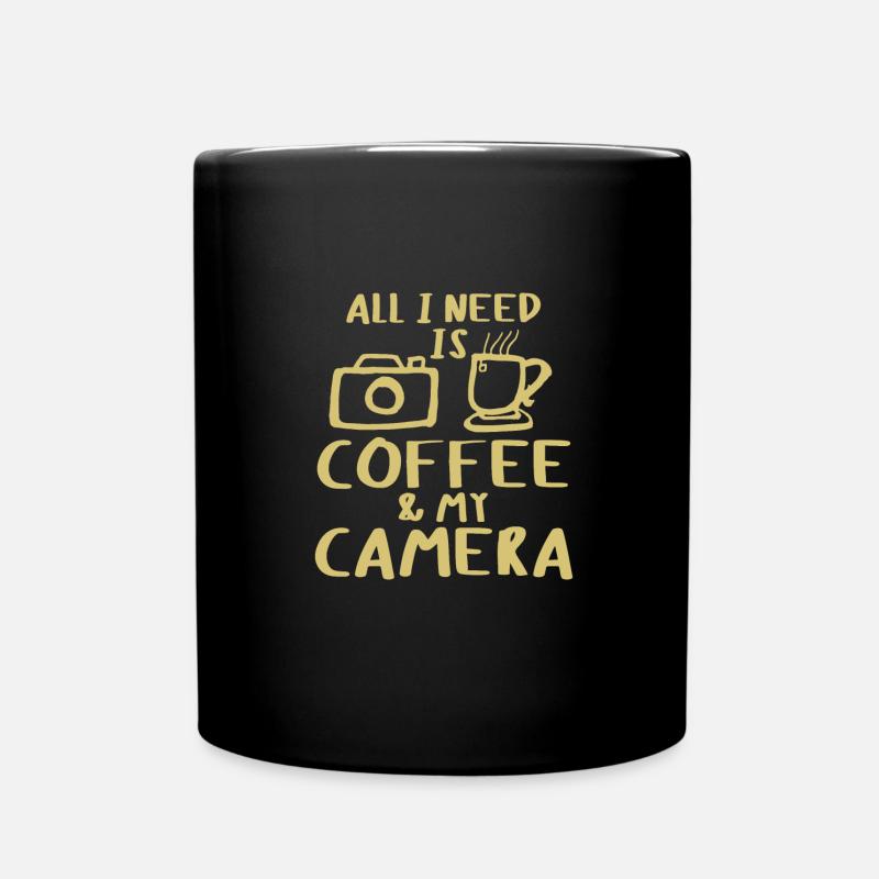 All I need is coffee - Full Colour Mug - black