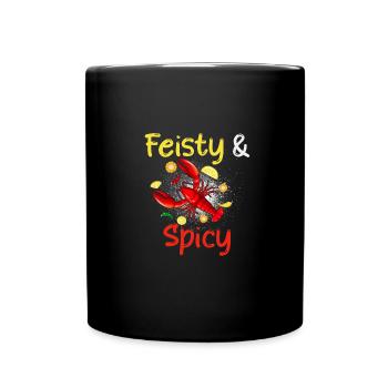 Feurig & Würzig - Krebsmotiv Für Liebhaber - Tasse einfarbig - Schwarz - Vorne
