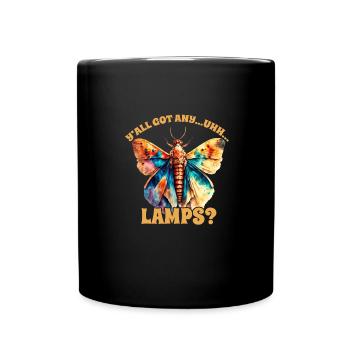 Y'all Got Any... Uhh... Lamps Moth - Full Colour Mug - black - Front