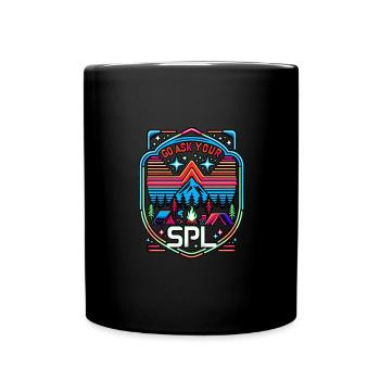 Go Ask Your Spl 7 - Full Colour Mug - black - Front
