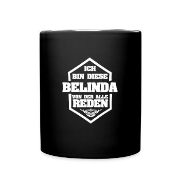 Rufname Belinda - Tasse einfarbig - Schwarz - Vorne