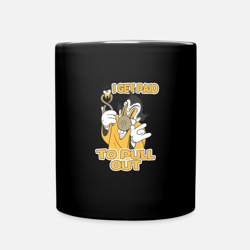 Zahnfee Humorvolle Spruchkunst - Tasse einfarbig - Schwarz