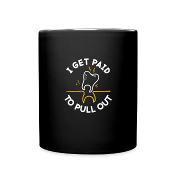 Fée des dents humoristique sort Art - Mug uni - noir - Devant