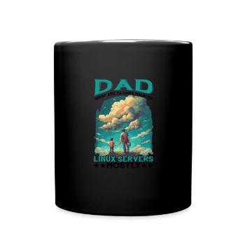 What Are Clouds Made Of, Linux Servers Mostly 11 - Full Colour Mug - black - Front