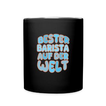 Gift for Barista - Full Colour Mug - black - Front