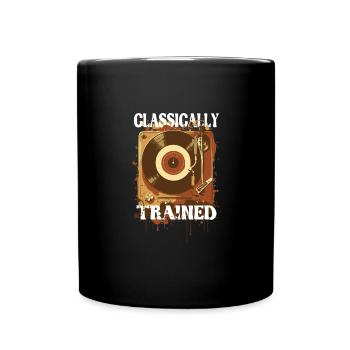 Classically Trained Vintage Schallplattenspieler - Tasse einfarbig - Schwarz - Vorne