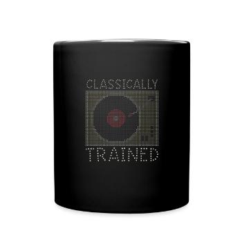 Classically Trained Vintage Schallplattenspieler - Tasse einfarbig - Schwarz - Vorne