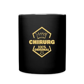 Arbeit Chirurg - Tasse einfarbig - Schwarz - Vorne