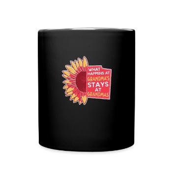 What happens at grandma's stays with grandma - Full Colour Mug - black - Front