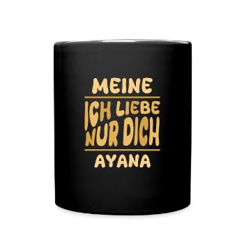 Cadeau pour Ayana - Mug uni - noir - Devant