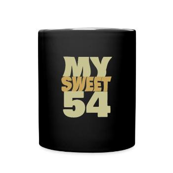 Sweet 54 - Full Colour Mug - black - Front