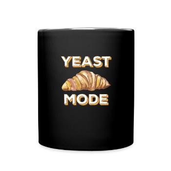 Illustration de pain drôle de mode à la levure - Mug uni - noir - Devant