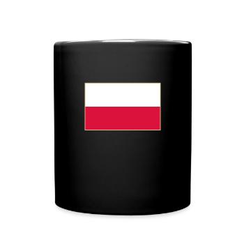 Pologne, drapeau polonais - Mug uni - noir - Devant