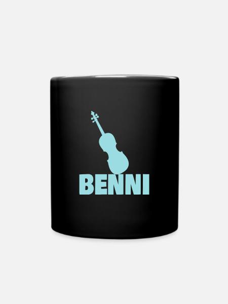 Benni als Bratsche - Tasse einfarbig - Schwarz