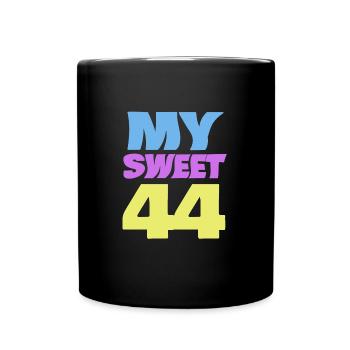 Sweet 44 - Full Colour Mug - black - Front