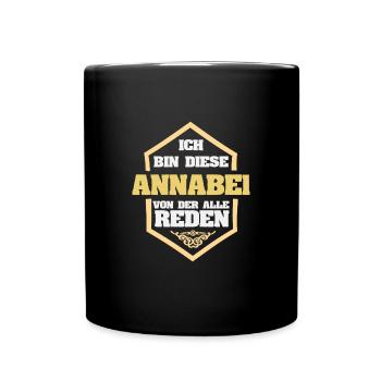 Geschenk für Annabel - Tasse einfarbig - Schwarz - Vorne