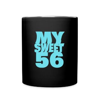 Süß 56 - Tasse einfarbig - Schwarz - Vorne