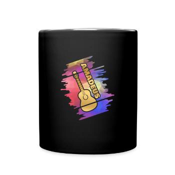 Amadeus as Guitar - Full Colour Mug - black - Front